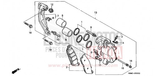 FRONT BRAKE CALIPER XL600VT de 1996